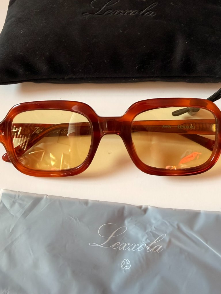 Bn With Case Lexxola Jordy Sunglasses Tort Yellow — image 4 of 7